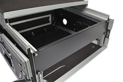 2U Mixer Case with Laptop Shelf